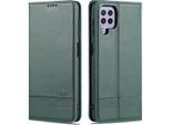 Galaxy A22 4G Custodia In Pelle, Flip Cover Wallet Case Chiusura Magnetica Stand Custodia Protettiva Per Samsung Galaxy A22 4G Verde