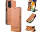 Galaxy M52 5G Custodia In Pelle, Flip Cover Portafoglio Custodia Chiusura Magnetica Stand Custodia Protettiva Per Samsung Galaxy M52 5G Marrone
