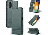 Galaxy A13 4G Custodia In Pelle, Flip Cover Wallet Case Chiusura Magnetica Stand Custodia Protettiva Per Samsung Galaxy A13 4G Verde