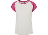 Urban Classics Donna - Raglan Top A Contrasto Hellgrau - Xxl