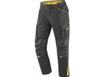 Pantaloni Zio Sam Con Cintura In Vita Nero/Giallo Taglia 60