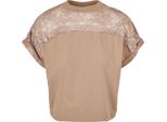 Urban Classics Donna - Top Corto In Pizzo Oversize Taupe - Xl