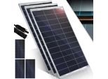 KESSER® Solarpanel Monokristallin Solarmodul Solarpanel - 18 V für 12 V Batterien, Photovoltaik - Solarzelle Solaranlage PV-Anlage Solar für Wohnwagen, Camping, Balkon, Gartenhäuser