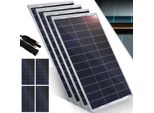 KESSER® Solarpanel Monokristallin Solarmodul Solarpanel - 18 V für 12 V Batterien, Photovoltaik - Solarzelle Solaranlage PV-Anlage Solar für Wohnwagen, Camping, Balkon, Gartenhäuser