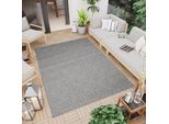 Tappeto Outdoor Indoor Grigio Check Grid Balcone Terrazza Resistente Alle Intemperie Uv 120 X 170 Cm