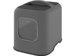 Rotho Rotho Mypet Biala, Lettiera Con Coperchio E Paletta / Realizzata In Plastica Riciclata - Antracite