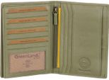 Greenland Nature Pelle Caso Di Identificazione Passport / Document Case Pistachio Verde