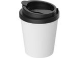 Premiumplus Coffee Mug 250 Ml - Tazza Da Caffè In Plastica A Doppia Parete Con Coperchio, Germany, Da Viaggio - Bianco/Nero