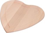 Tagliere A Cuore "Woody"" - Legno Spesso 10 Mm Con Scanalatura Fresata Contro I Liquidi - Ideale Per La Casa - Natura"