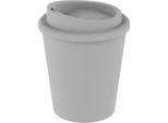 Tazza Da Caffè Riutilizzabile "Premium"" Piccola - Bicchiere Da 250 Ml In Plastica A Doppia Parete Con Coperchio A Vite - Germany - Bianco"