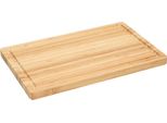 Tagliere 32 Cm "Bamboo"" Rettangolo - Tagliere In Legno Di Bambù Di Alta Qualità Con Scanalatura Per Il Succo - Robusto E Delicato Sui Coltelli - Natura"