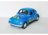 Volkswagen Beetle Beetle Flower Power Hippy Vw Modello Di Auto Giocattolo Per Bambini Regalo 73 (Blu/Fiori)