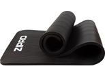 Tappetino Da Ginnastica Zipro, Tappetino Yoga, Tappetino Yoga Imbottito Antiscivolo Per Fitness Pilates Ginnastica Con Cinghia Di Trasporto, 10 Mm, Nero