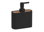 Sapho Gedy Accessori Per Il Bagno - Distributore Di Sapone Da Terra Ninfea, Nero/Bambù 138014