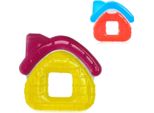 Lorelli Teether House, Ausilio Per La Dentizione, Teether Refrigerante, Riempito D'acqua, Da 3 Mesi Giallo