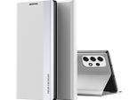 Custodia Galaxy A23 4G, Custodia Magnetica In Finto Cuoio Con Funzione Stand Per Samsung Galaxy A23 4G Bianco