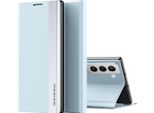 Galaxy S22 Plus 5G Case, Custodia Magnetica In Finto Cuoio Con Funzione Stand Per Samsung Galaxy S22 Plus 5G Blu