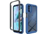 Moto G31 Case, Hybrid Trasparente Posteriore Robusto Paraurti Tpu Antiscivolo Antiurto Custodia Protettiva Completa Per Motorola Moto G31 Blu Scuro