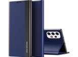 Custodia Galaxy A23 4G, Custodia Magnetica In Finto Cuoio Con Funzione Stand Per Samsung Galaxy A23 4G Blu Navy