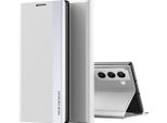 Custodia Galaxy S22 Plus 5G, Custodia Magnetica In Finto Cuoio Con Funzione Stand Per Samsung Galaxy S22 Plus 5G Bianco