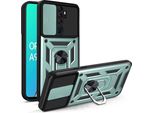 Oppo A9 2020 Custodia Con Anello, Supporto, Protezione Fotocamera, Paraurti In Tpu, Custodia In Silicone Per Oppo A9 2020 / A5 2020 Verde