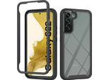 Galaxy S22 5G Case, Hybrid Transparent Back Cover, Rugged Tpu Bumper, Custodia Antiurto Per Samsung Galaxy S22 5G Nero