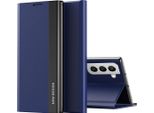 Custodia Galaxy S22 Plus 5G, Custodia Magnetica In Finto Cuoio Con Funzione Stand Per Samsung Galaxy S22 Plus 5G Blu Navy