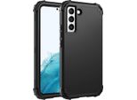Custodia Per Samsung Galaxy S23 Hybrid 3In1 Pc E Tpu Antiurto, Custodia Resistente Nera