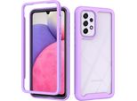 Galaxy A33 5G Case, Hybrid Transparent Back Cover, Rugged Tpu Bumper, Shockproof Case Per Samsung Galaxy A33 5G Purple