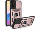 Xiaomi Poco M3 Pro 5G Custodia Con Anello, Supporto, Protezione Fotocamera, Paraurti In Tpu, Custodia In Silicone Per Xiaomi Poco M3 Pro 5G Rosa