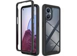 Oneplus Nord N20 5G Case, Hybrid Transparent Back Rugged Tpu Bumper Antiscivolo Custodia Protettiva Full Body Per Oneplus Nord N20 5G Nero