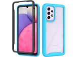 Custodia Galaxy A33 5G, Copertura Posteriore Trasparente Ibrida, Robusto Paraurti In Tpu, Custodia Antiurto Per Samsung Galaxy A33 5G Blu