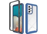 Galaxy A53 5G Case, Hybrid Transparent Back Cover, Rugged Tpu Bumper, Custodia Antiurto Per Samsung Galaxy A53 5G Blu Scuro