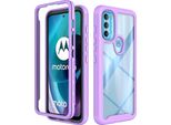 Moto G71 5G Case, Hybrid Transparent Back Cover, Rugged Tpu Bumper, Custodia Antiurto Per Motorola Moto G71 5G Purple