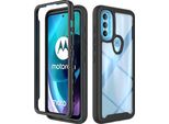 Moto G71 5G Case, Hybrid Transparent Back Cover, Rugged Tpu Bumper, Custodia Antiurto Per Motorola Moto G71 5G Nero
