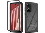 Galaxy A73 5G Case, Hybrid Transparent Back Cover, Rugged Tpu Bumper, Custodia Antiurto Per Samsung Galaxy A73 5G Nero
