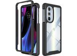 Motorola Edge 30 Pro Case, Hybrid Transparent Back Rugged Tpu Bumper Antiscivolo Custodia Protettiva Full Body Per Motorola Edge 30 Pro Nero