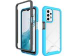 Custodia Galaxy A23 4G, Copertura Posteriore Trasparente Ibrida, Robusto Paraurti In Tpu, Custodia Antiurto Per Samsung Galaxy A23 4G Blu