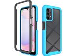 Custodia Galaxy A13 4G, Copertura Posteriore Trasparente Ibrida, Robusto Paraurti In Tpu, Custodia Antiurto Per Samsung Galaxy A13 4G Blu