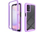 Custodia Galaxy A13 4G, Copertura Posteriore Trasparente Ibrida, Robusto Paraurti In Tpu, Custodia Antiurto Per Samsung Galaxy A13 4G Viola