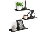 Songmics Mensole Da Parete In Metallo, Set Di 3, Mensole Galleggianti, Design Industriale