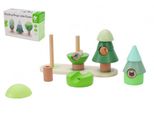 Classic World Puzzle Blocks Pyramid Per Bambini Forest 16 Elementi