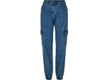 Urban Classics Donna - Jeans Cargo In Denim Stretch - W27