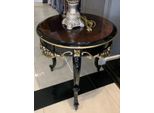 Casa Padrino - Tavolino Barocco Marrone / Nero / Oro - Tavolo In Legno Massiccio Fatto A Mano In Stile Barocco - Mobili Da Salotto Barocchi - Nobile & Magnifico