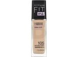 Maybelline Fit Me! Luminous + Smooth Foundation Trucco Liquido Per Un Incarnato Uniforme E Radioso 105 Natural Ivory 30 Ml