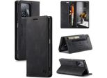 Xiaomi 11T Case, Retro Custodia In Finto Cuoio, Stand E Custodia Protettiva Per Xiaomi 11T / Mi 11T Pro Nero