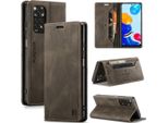 Custodia Redmi Note 11S, Retro Custodia In Finto Cuoio, Stand E Custodia Protettiva Per Xiaomi Redmi Note 11 4G / Note 11S Kupfer