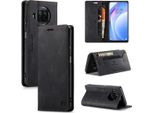 Xiaomi Mi 10T Lite Custodia A Portafoglio Cover, Retropoliuretanoleather Case Stand Protective Cover Per Xiaomi Mi 10T Lite Black