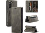 Galaxy S22 5G Case, Retro Custodia In Finto Cuoio, Stand E Custodia Protettiva Per Samsung Galaxy S22 5G Kupfer