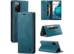 Custodia Per Samsung Galaxy S20 Fe, Custodia Retrò In Finto Cuoio, Supporto E Custodia Protettiva Per Samsung Galaxy S20 Fe 5G Blu